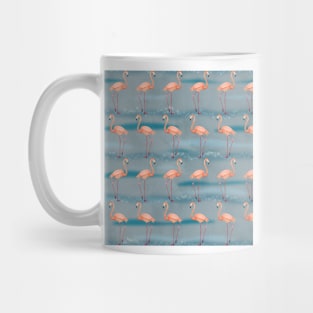 The Flamingo Dance 2 blue Mug